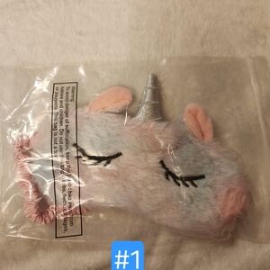Plush Unicorn Eye Mask with Horn